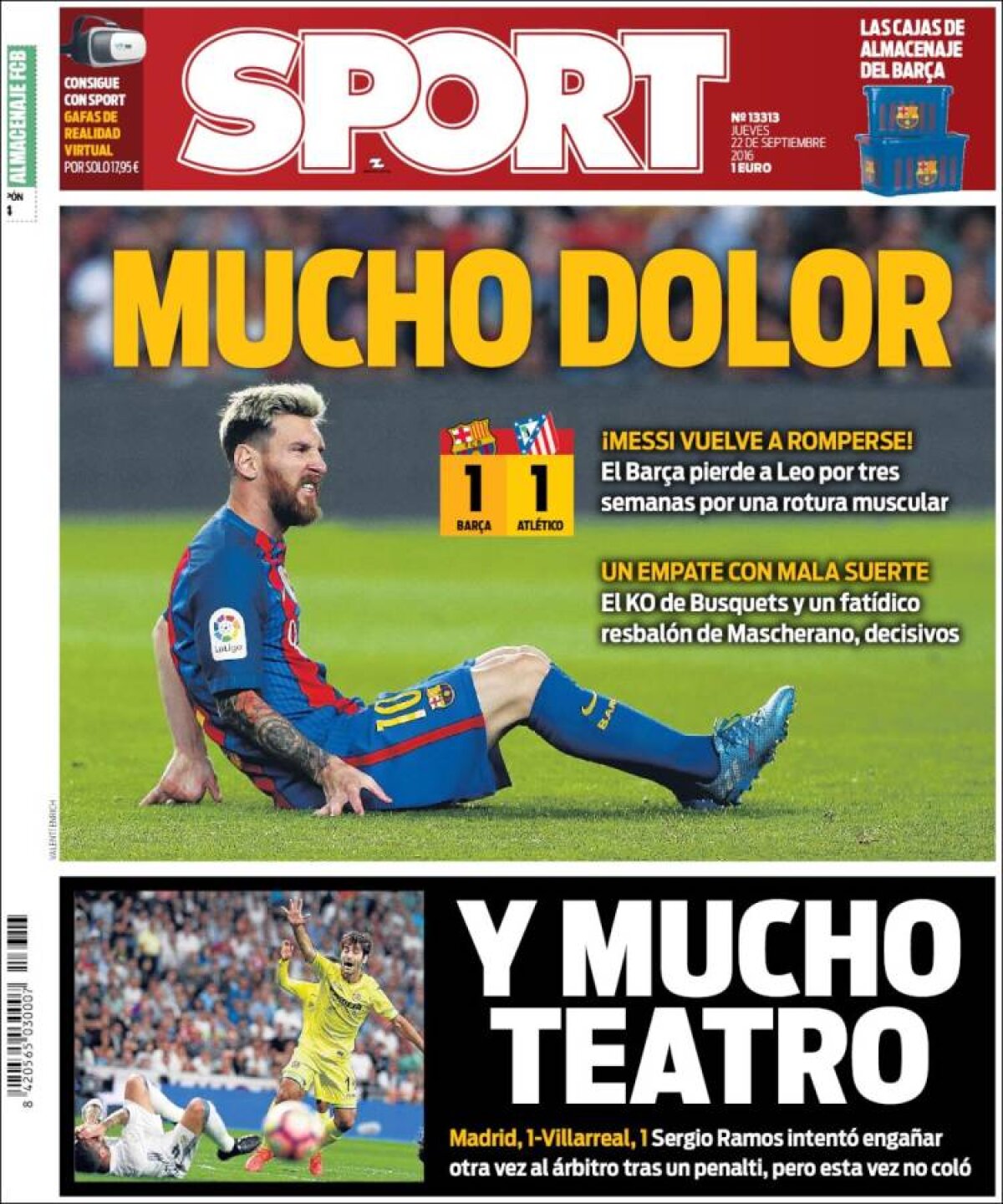 Ce scriu azi ziarele de sport din lume (22 septembrie 2016)