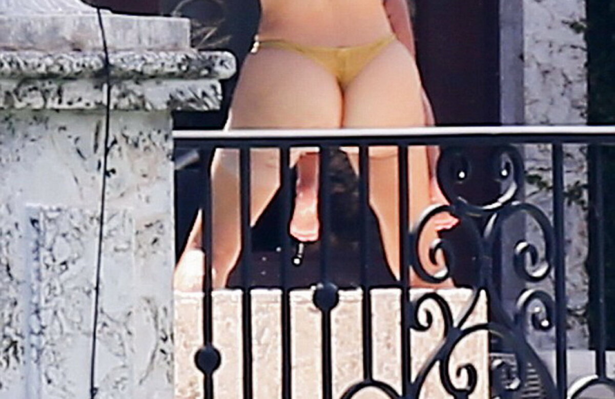Kim Kardashian, surprinsă în bikini tanga. Imaginile fac înconjurul lumii