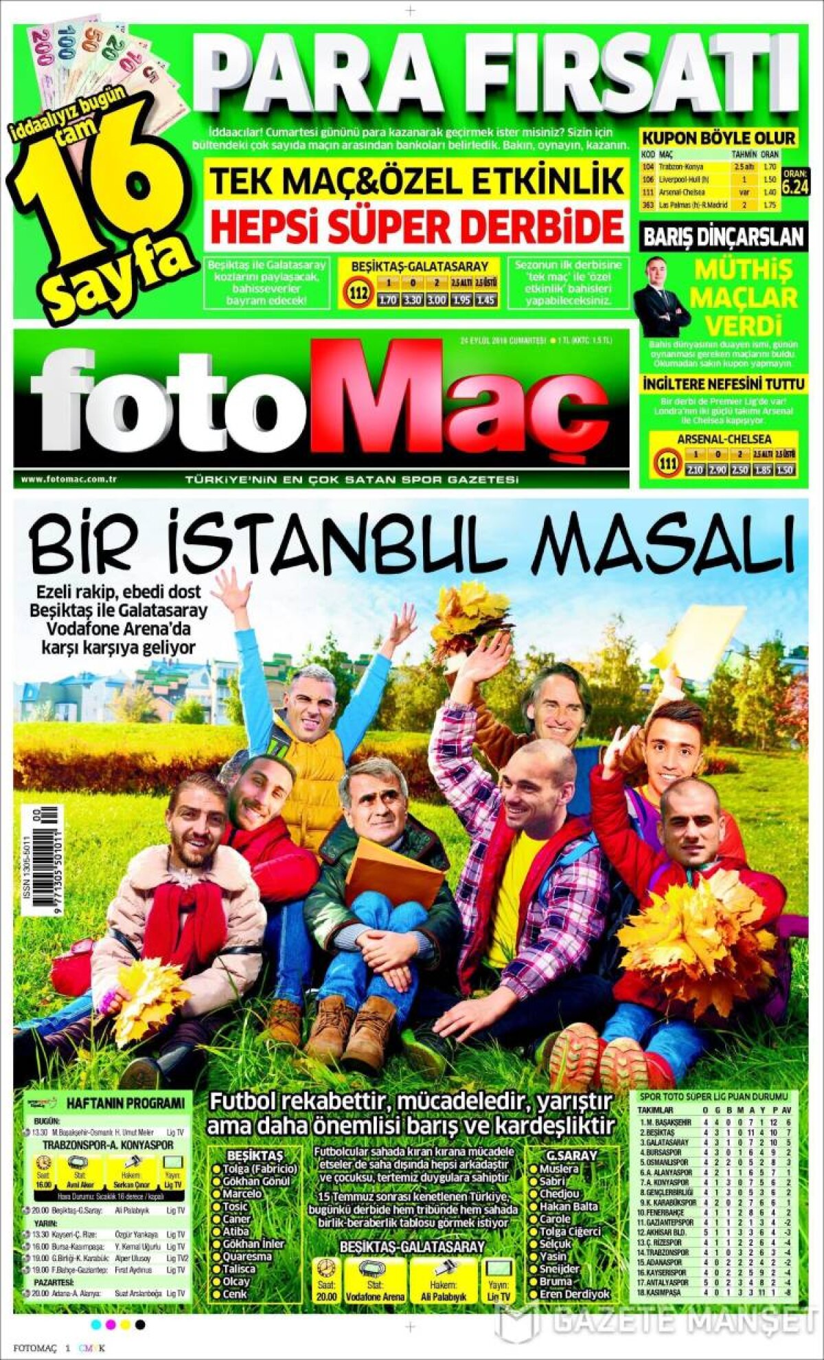 Ce scriu azi ziarele de sport din lume (24 septembrie 2016)