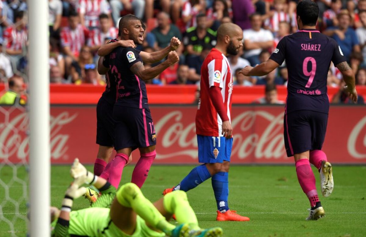 FOTO+VIDEO Barcelona, recital pe terenul lui Sporting Gijon » Catalanii s-au dezlănțuit pe final