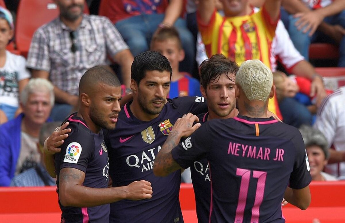 FOTO+VIDEO Barcelona, recital pe terenul lui Sporting Gijon » Catalanii s-au dezlănțuit pe final