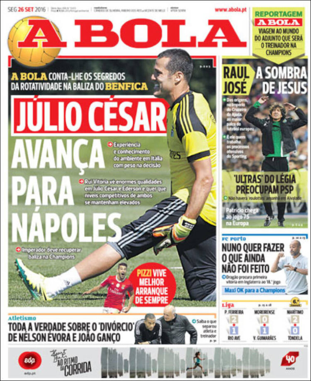 Ce scriu azi ziarele de sport din lume (26 septembrie 2016)