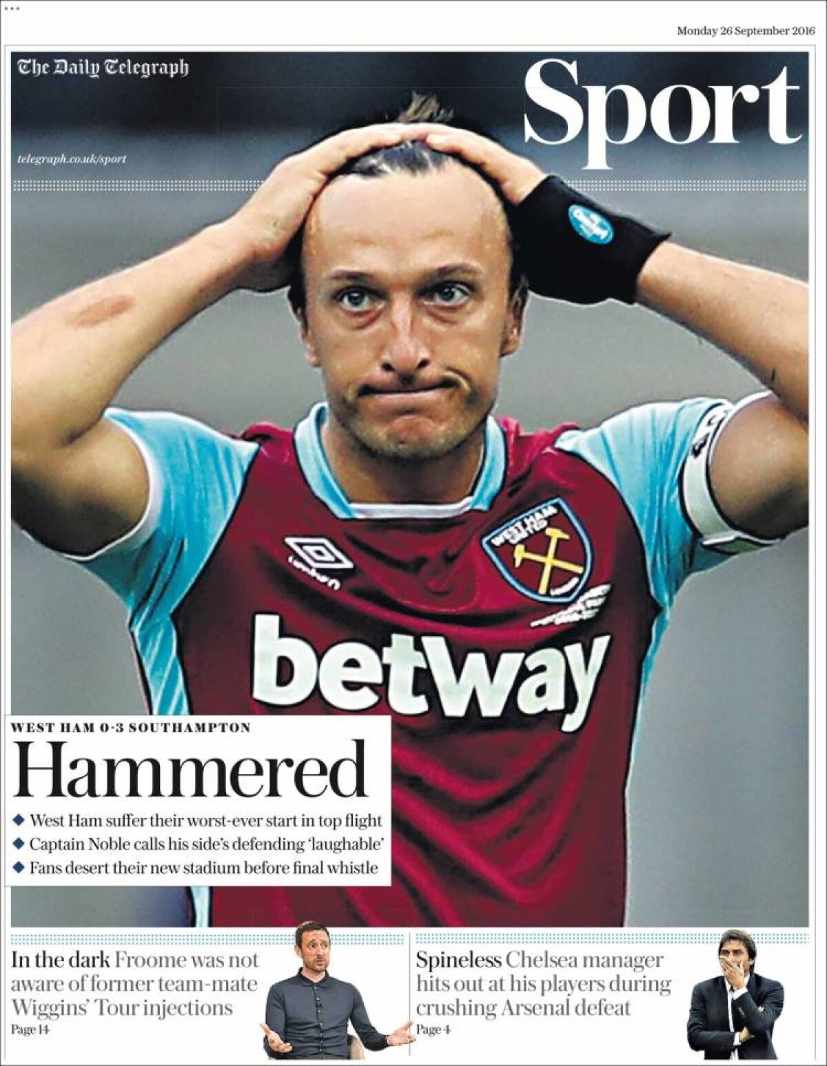 Ce scriu azi ziarele de sport din lume (26 septembrie 2016)