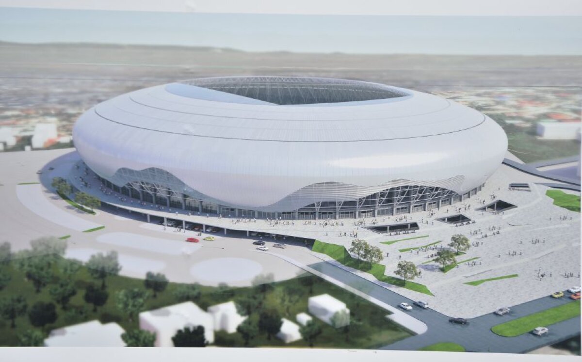 FOTO Începe să semene a navă spațială » Se muncește și noaptea la noul stadion al Craiovei. Cu toate astea, arena nu va fi gata înainte de martie 2017