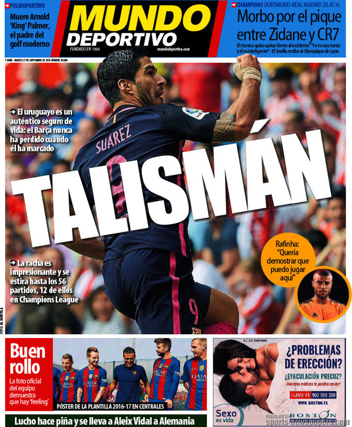 Ce scriu azi ziarele de sport din lume (27 septembrie 2016)