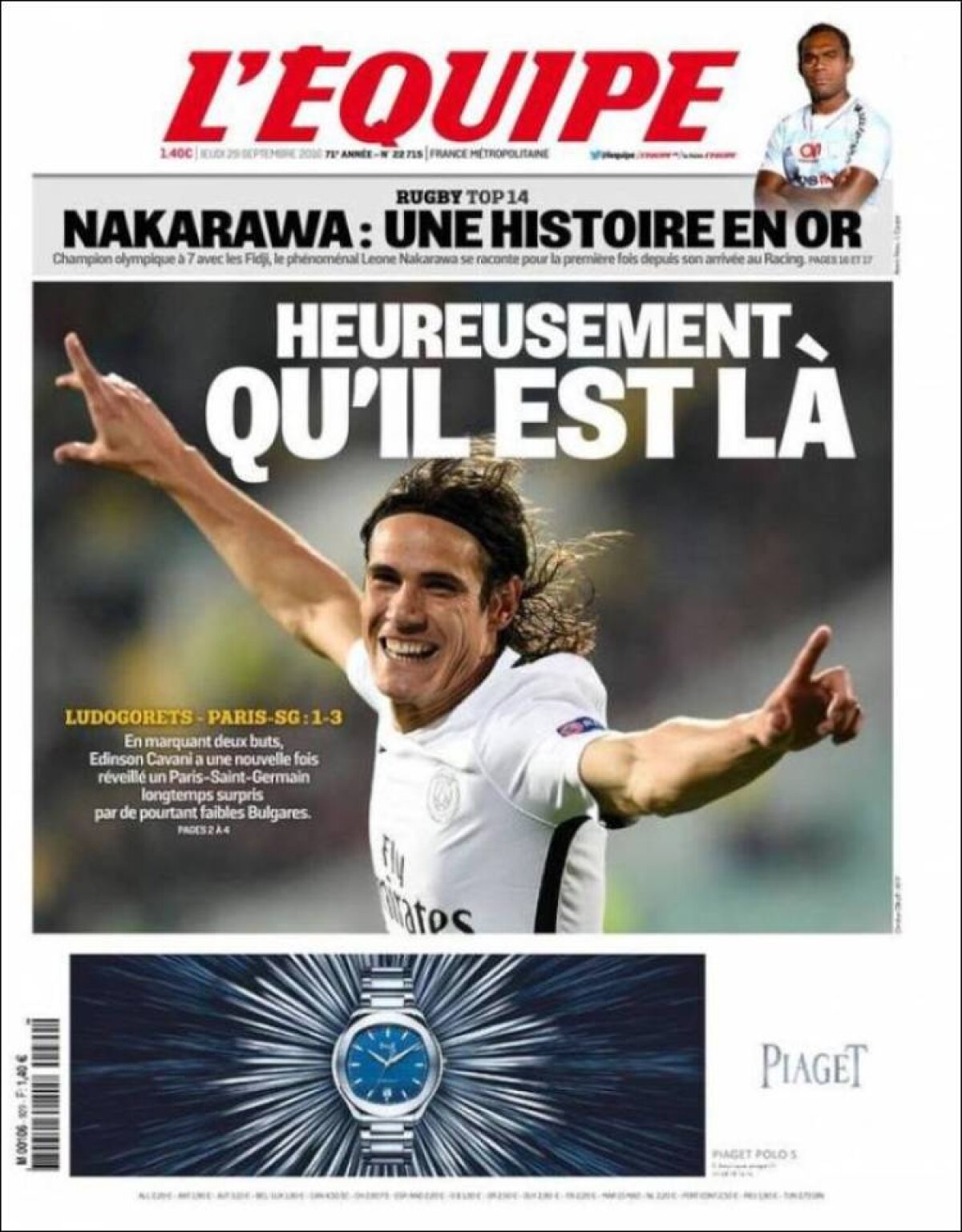 Ce scriu azi ziarele de sport din lume (29 septembrie 2016)