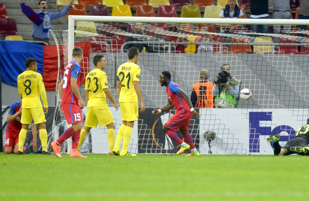 VIDEO+FOTO » Steaua, egal cu Villarreal, scor 1-1, la capătul unui meci bun al roș-albaștrilor » Trupa lui Reghe e ultima în grupă