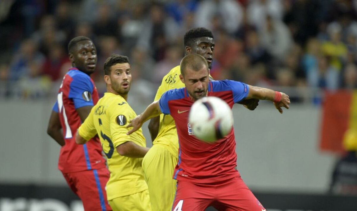 VIDEO+FOTO » Steaua, egal cu Villarreal, scor 1-1, la capătul unui meci bun al roș-albaștrilor » Trupa lui Reghe e ultima în grupă