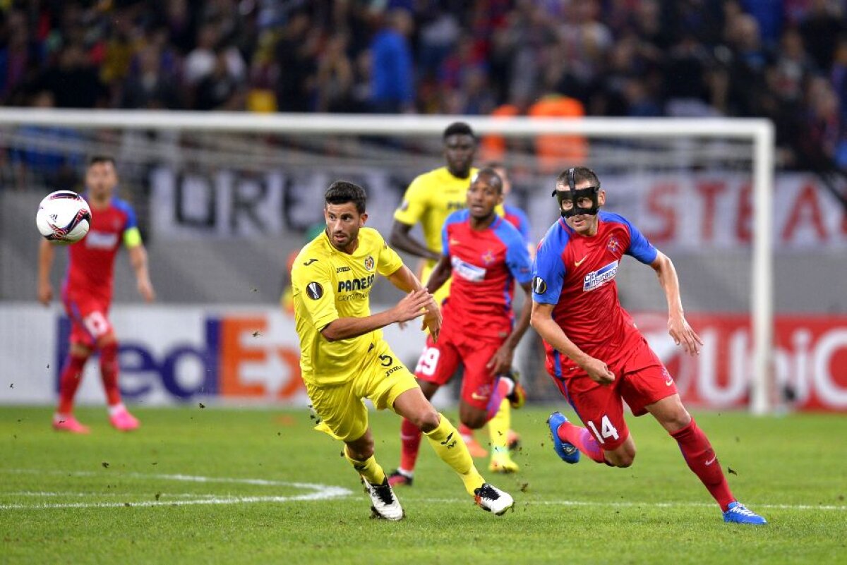 VIDEO+FOTO » Steaua, egal cu Villarreal, scor 1-1, la capătul unui meci bun al roș-albaștrilor » Trupa lui Reghe e ultima în grupă
