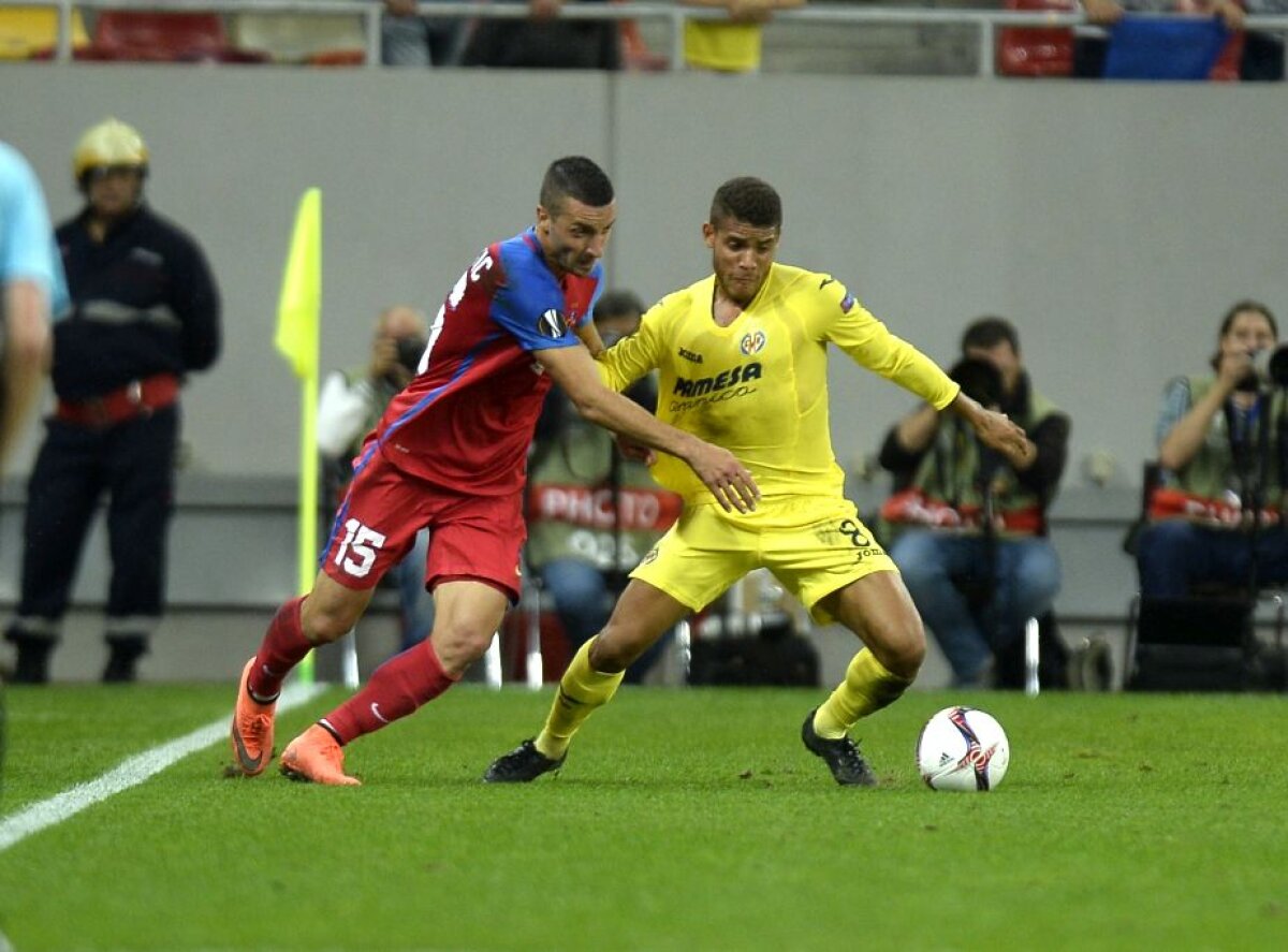 VIDEO+FOTO » Steaua, egal cu Villarreal, scor 1-1, la capătul unui meci bun al roș-albaștrilor » Trupa lui Reghe e ultima în grupă