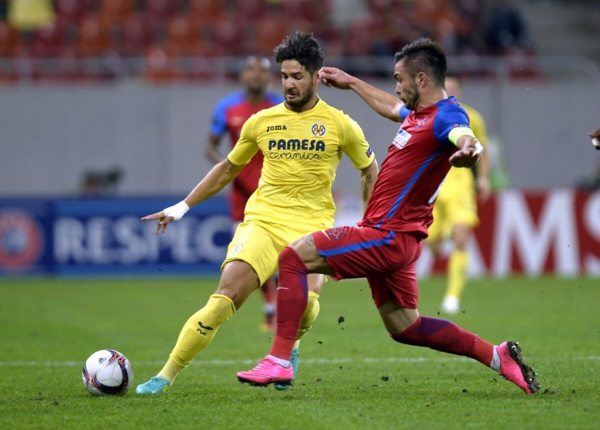 VIDEO+FOTO » Steaua, egal cu Villarreal, scor 1-1, la capătul unui meci bun al roș-albaștrilor » Trupa lui Reghe e ultima în grupă