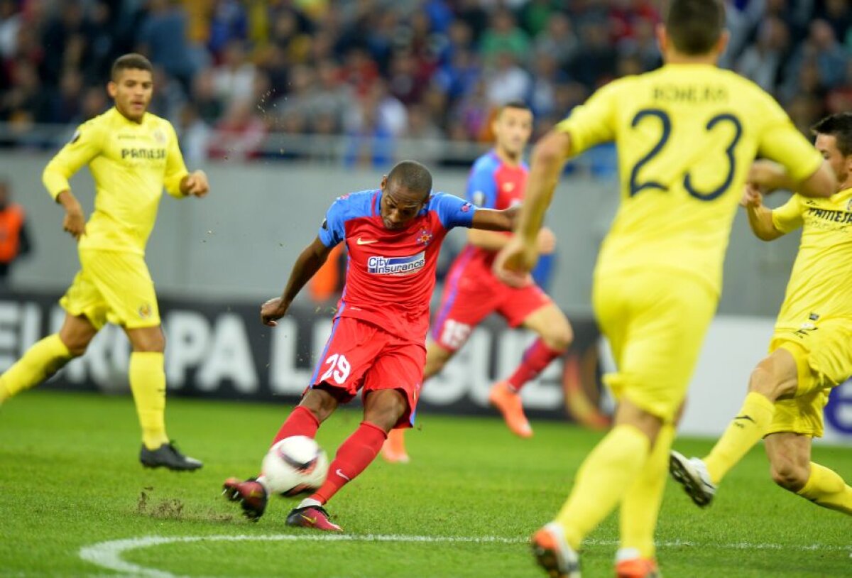 VIDEO+FOTO » Steaua, egal cu Villarreal, scor 1-1, la capătul unui meci bun al roș-albaștrilor » Trupa lui Reghe e ultima în grupă