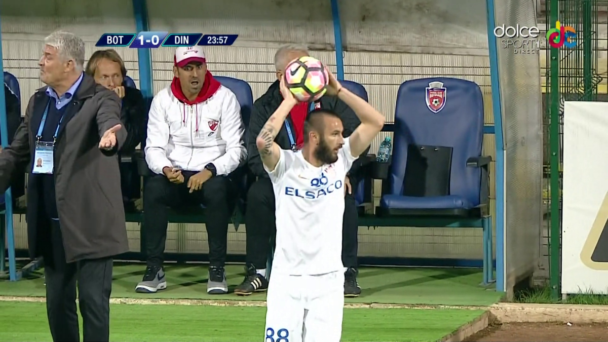 FOTO Fază de cascadorii râsului la FC Botoșani - Dinamo! Momente antologice: "Bă, ești cu capul?!" :))