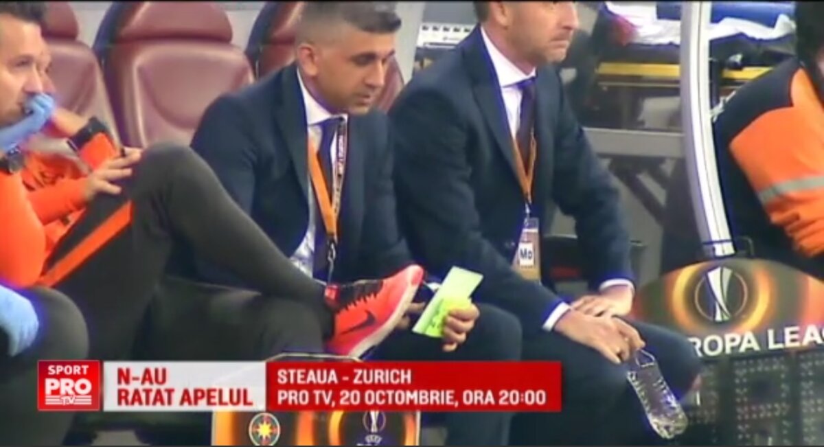 FOTO Tactica vine de sus » Ce au surprins camerele TV la Steaua - Villarreal: adevăratul antrenor era în lojă!