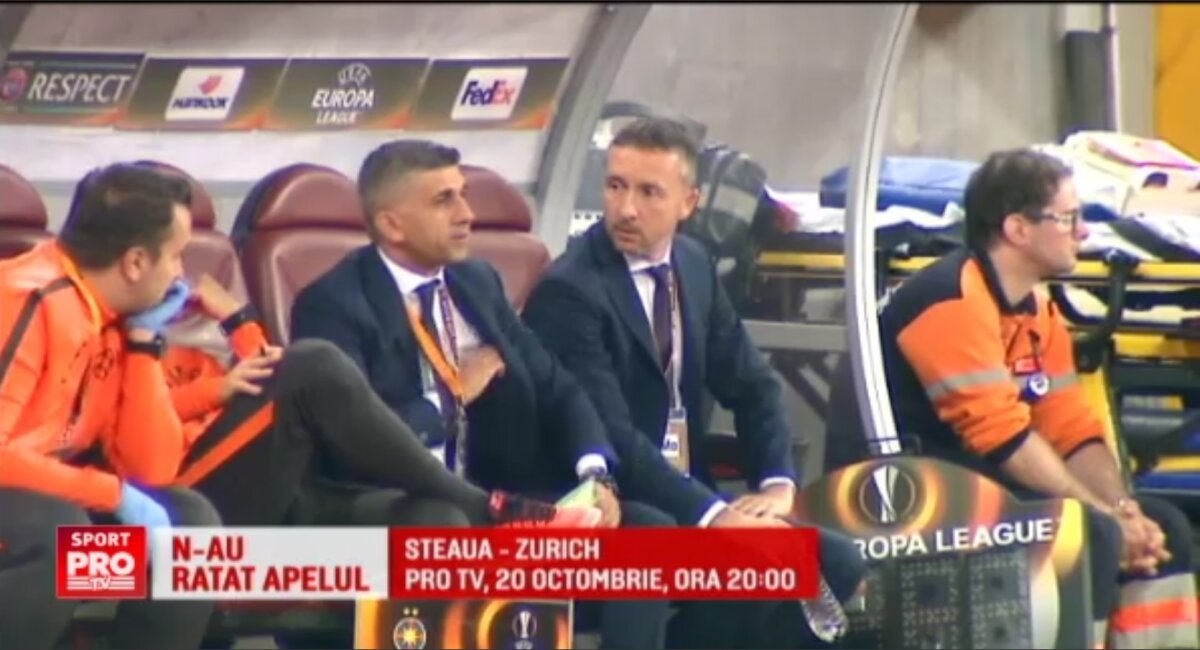 FOTO Tactica vine de sus » Ce au surprins camerele TV la Steaua - Villarreal: adevăratul antrenor era în lojă!