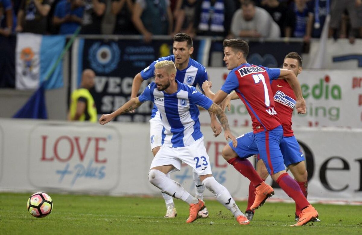 FOTO și VIDEO Steaua se impune în fața Craiovei și se distanțează în fruntea clasamentului
