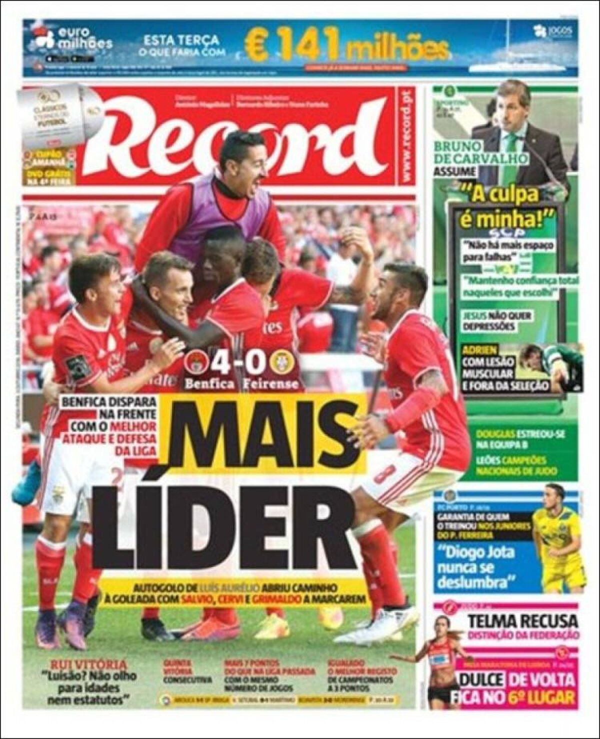 Ce scriu azi ziarele de sport din lume (3 octombrie 2016)