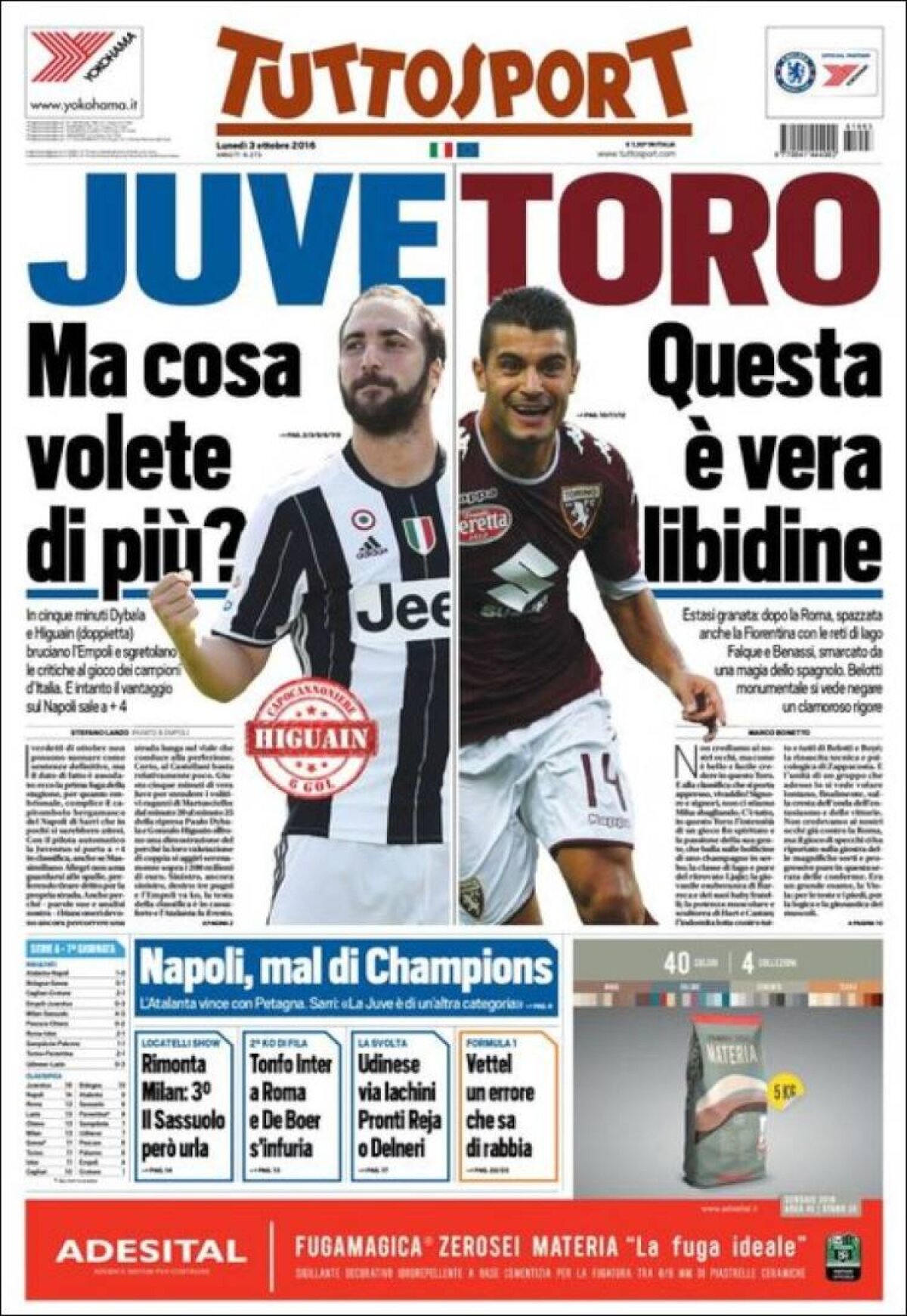 Ce scriu azi ziarele de sport din lume (3 octombrie 2016)