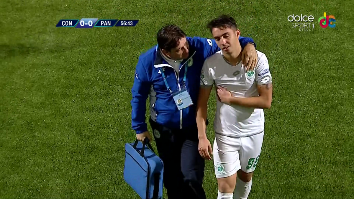 FOTO Sperietură în tabăra Concordiei în timpul meciului cu Pandurii » Un jucător nu s-a mai putut ridica de pe gazon