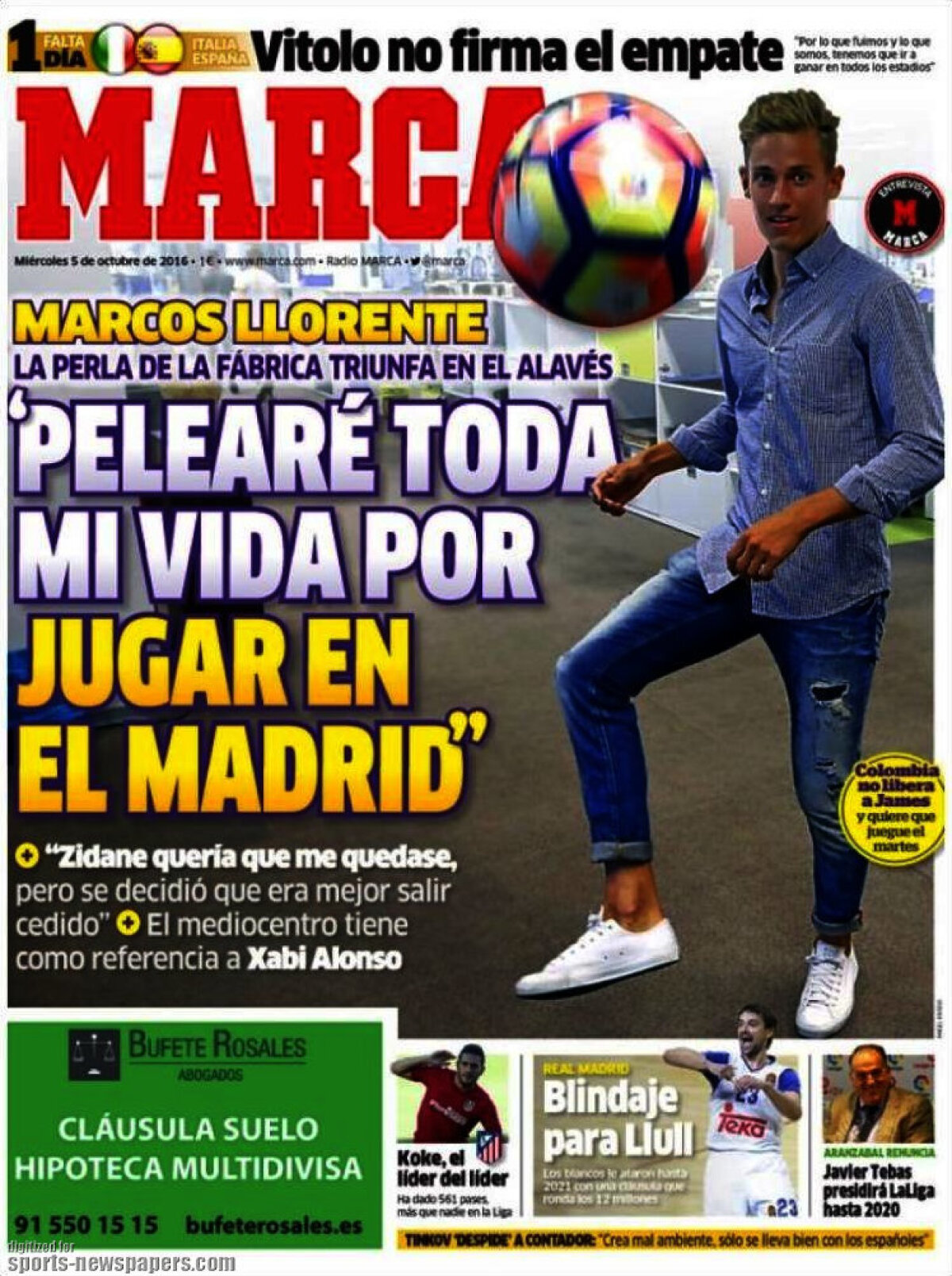 Ce scriu azi ziarele de sport din lume (5 octombrie 2016)