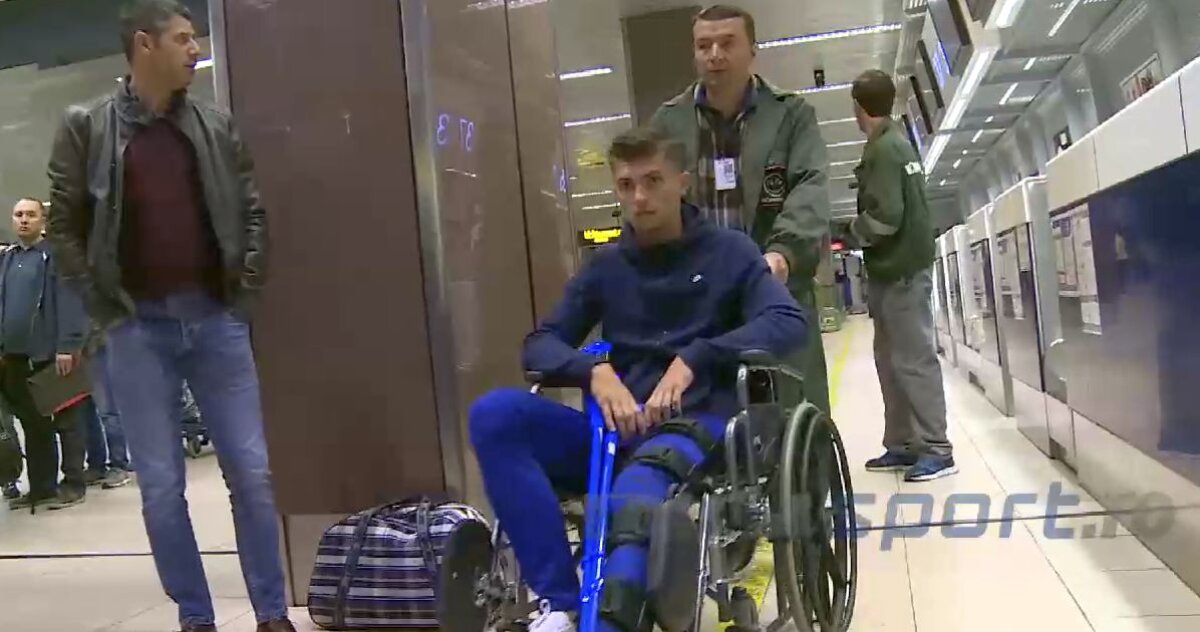 GALERIE FOTO Imagini dure cu Florin Tănase în scaunul cu rotile la plecarea spre Roma » A plecat în Italia unde va fi tratat de un medic important 