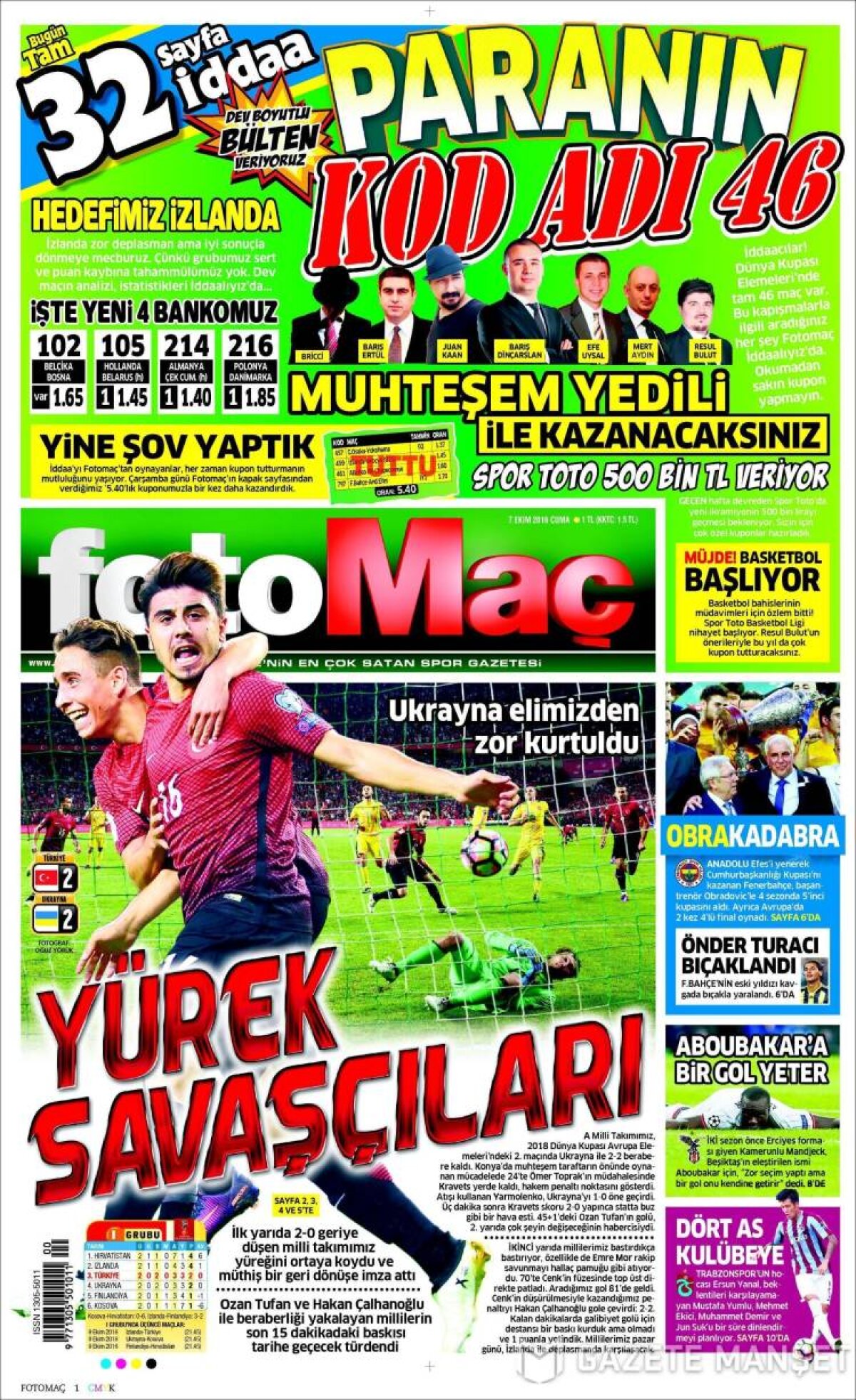 Ce scriu azi ziarele de sport din lume (7 octombrie 2016)