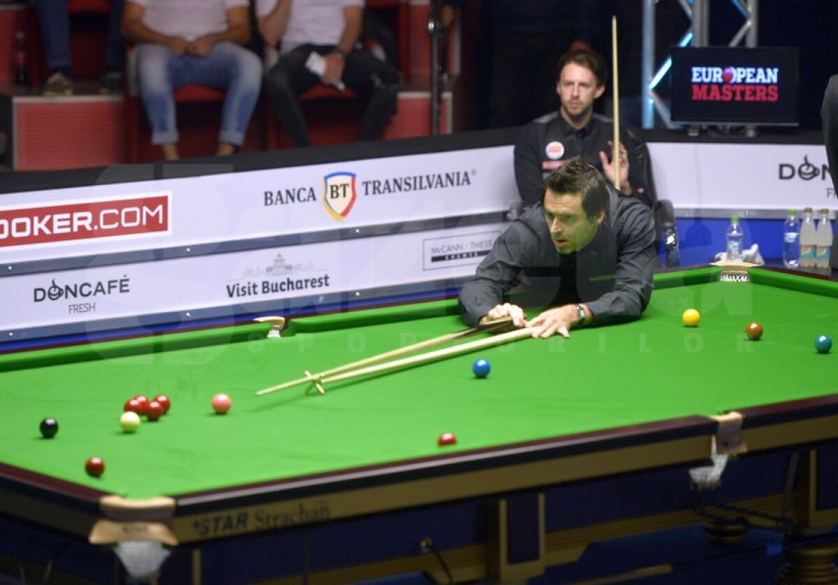 GALERIE FOTO Meci fabulos la București: Judd Trump a câștigat Mastersul European în fața lui Ronnie O'Sullivan!