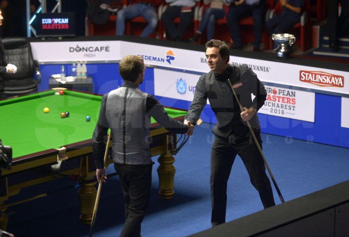 GALERIE FOTO Meci fabulos la București: Judd Trump a câștigat Mastersul European în fața lui Ronnie O'Sullivan!