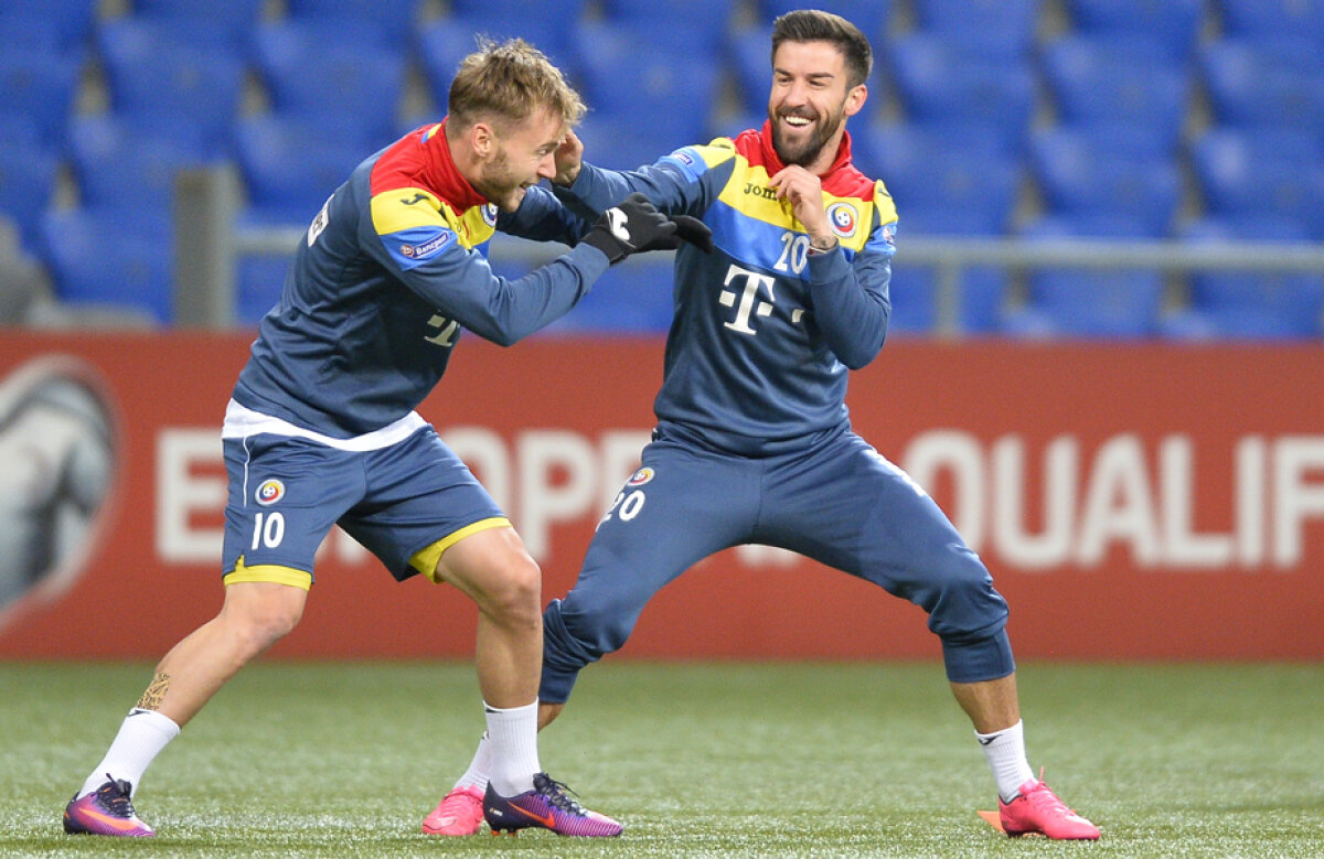 FOTO Gata de bătaie! Tricolorii s-au luat la palme și s-au îmbrâncit la antrenamentul oficial