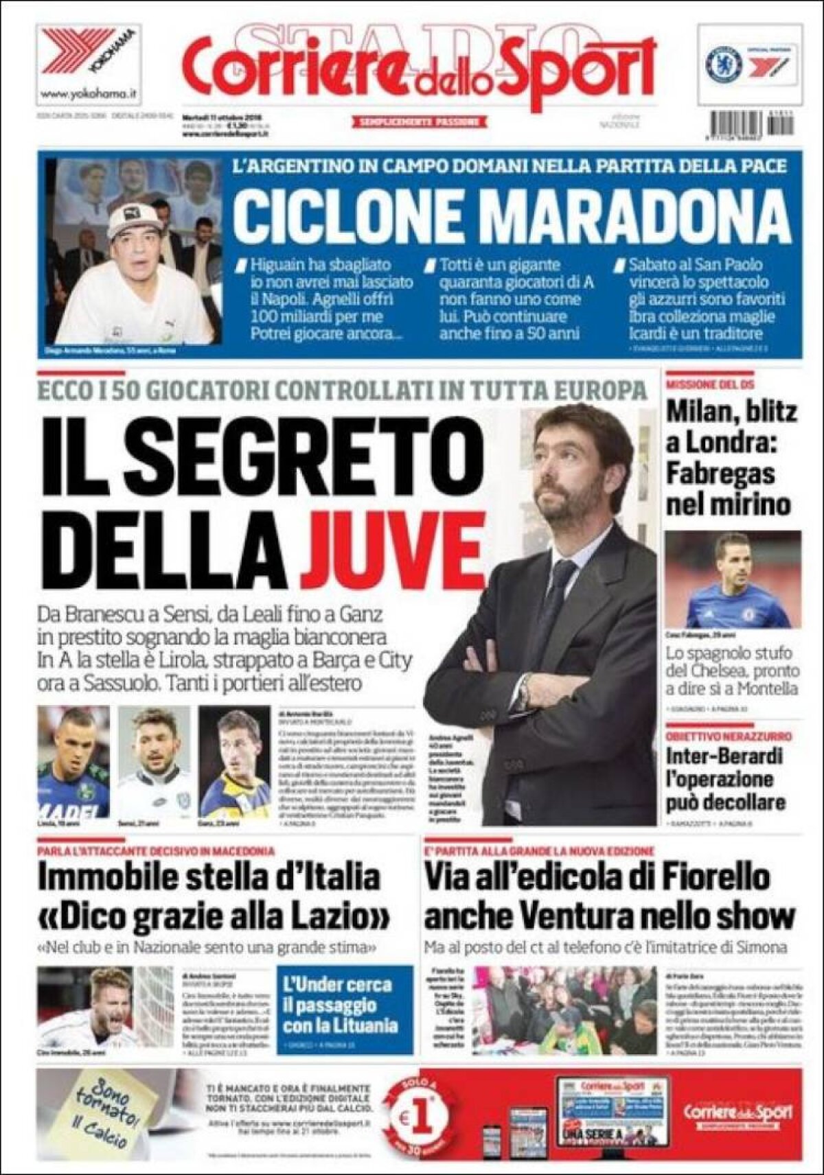 Ce scriu azi ziarele de sport din lume (11 octombrie 2016)