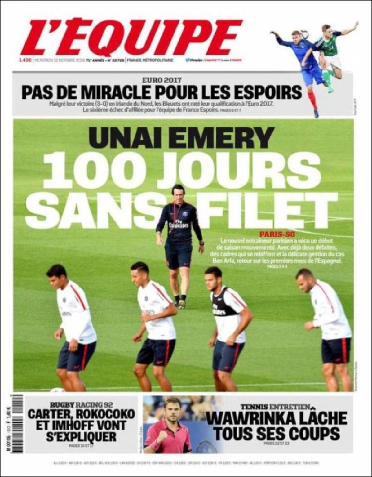 Ce scriu azi ziarele de sport din lume (12 octombrie 2016)