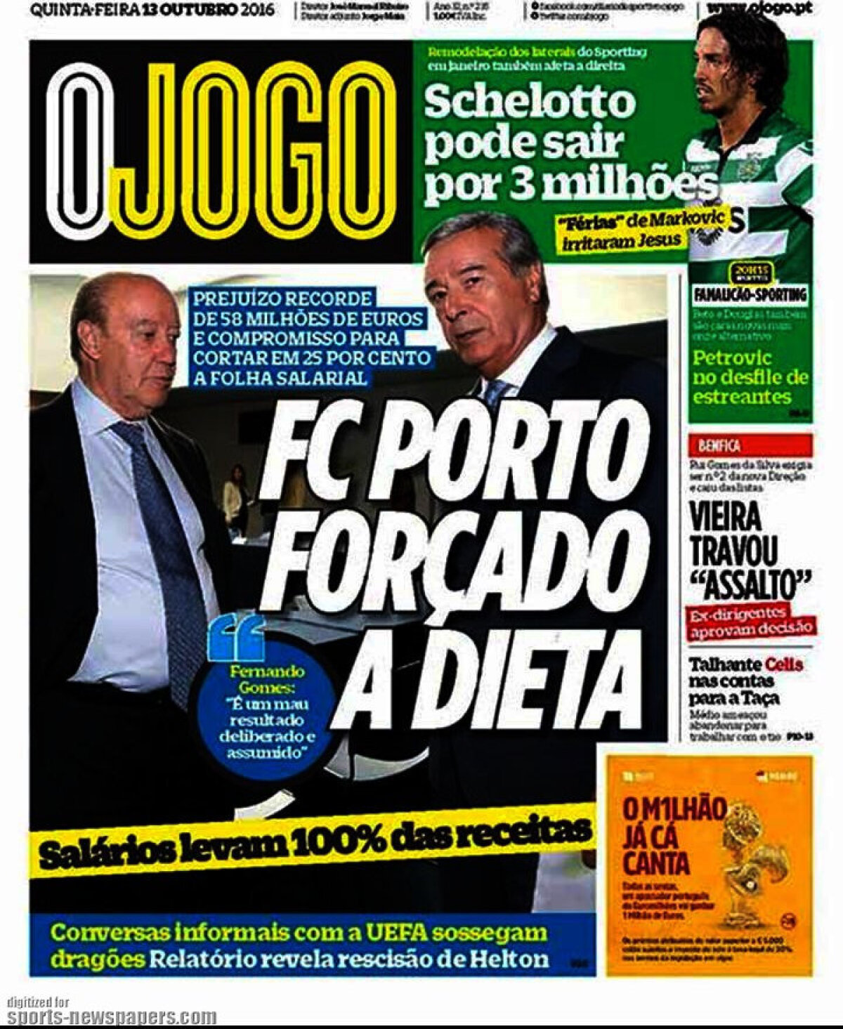 Ce scriu azi ziarele de sport din lume (13 octombrie 2016)