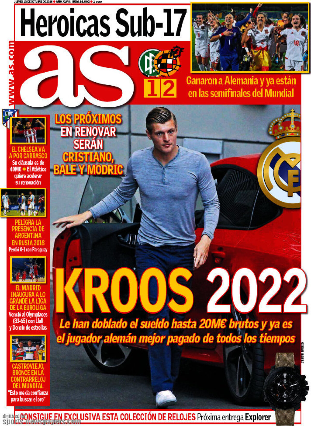 Ce scriu azi ziarele de sport din lume (13 octombrie 2016)