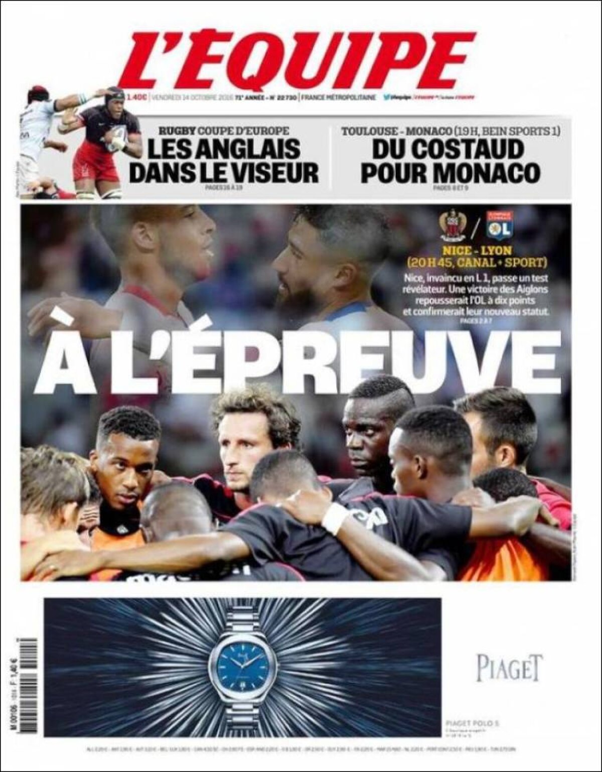 Ce scriu azi ziarele de sport din lume (14 octombrie 2016)