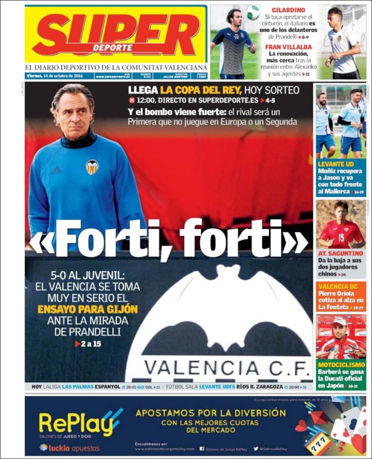 Ce scriu azi ziarele de sport din lume (14 octombrie 2016)