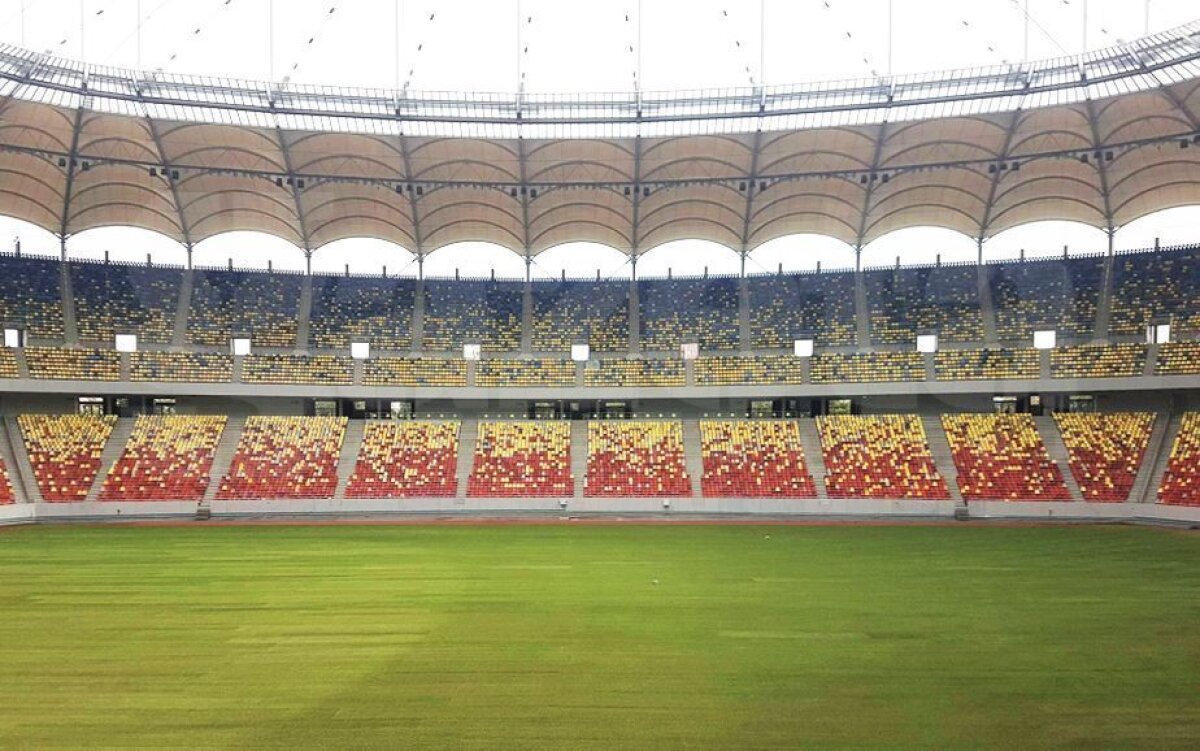 GALERIE FOTO EXCLUSIV Primele imagini cu noul gazon de pe Arena Națională » Mâine are loc primul meci