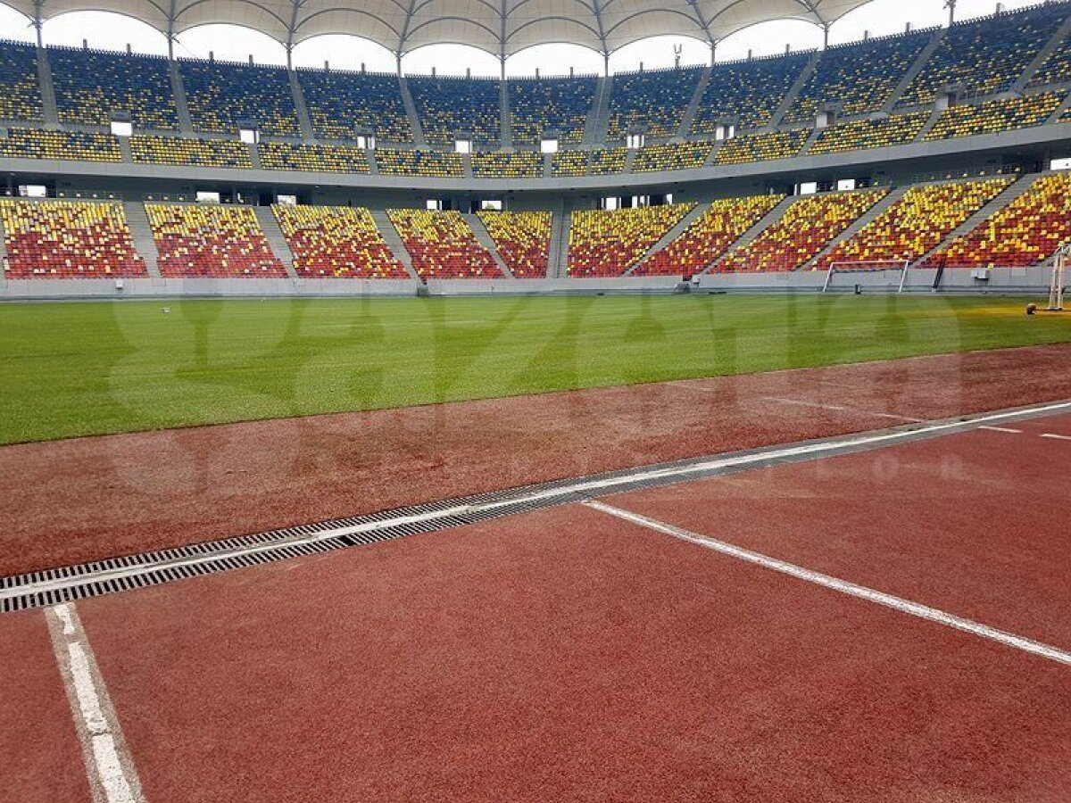 GALERIE FOTO EXCLUSIV Primele imagini cu noul gazon de pe Arena Națională » Mâine are loc primul meci
