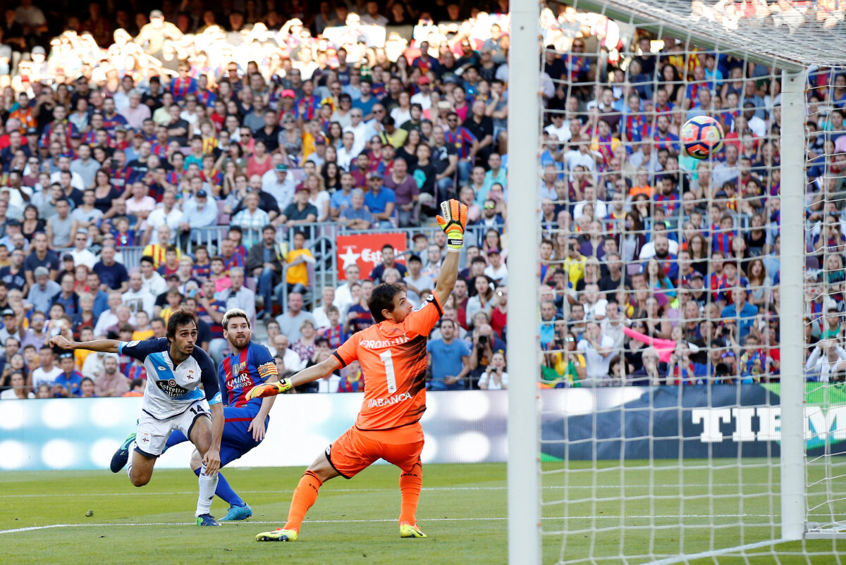 VIDEO + FOTO Florin Andone titular, Deportivo umilită de Barcelona! Messi a avut nevoie de 3 minute pentru a înscrie 