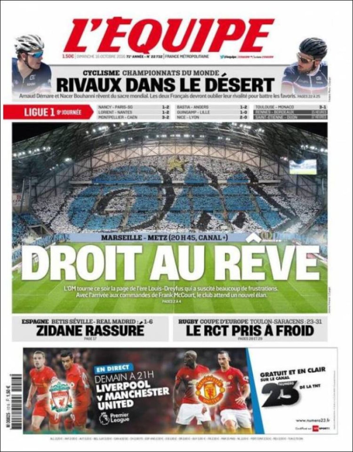 Ce scriu azi ziarele de sport din lume (16 octombrie 2016)