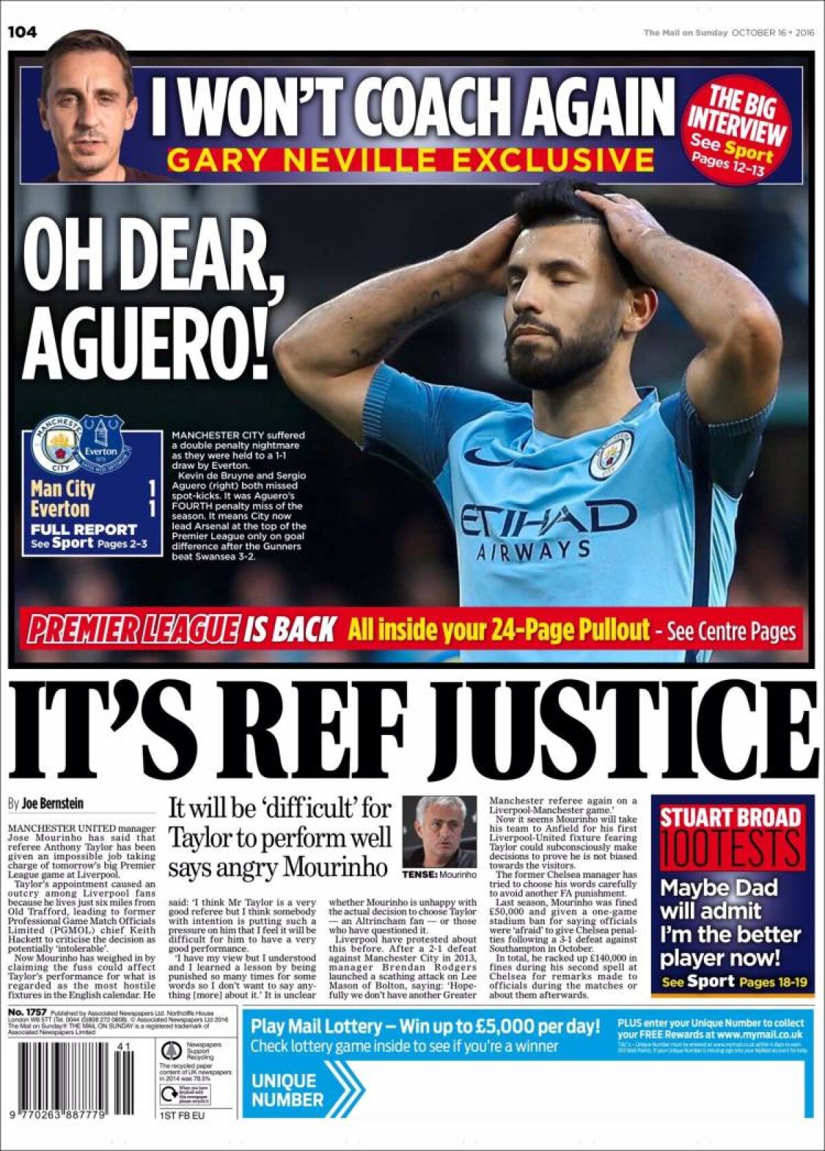 Ce scriu azi ziarele de sport din lume (16 octombrie 2016)