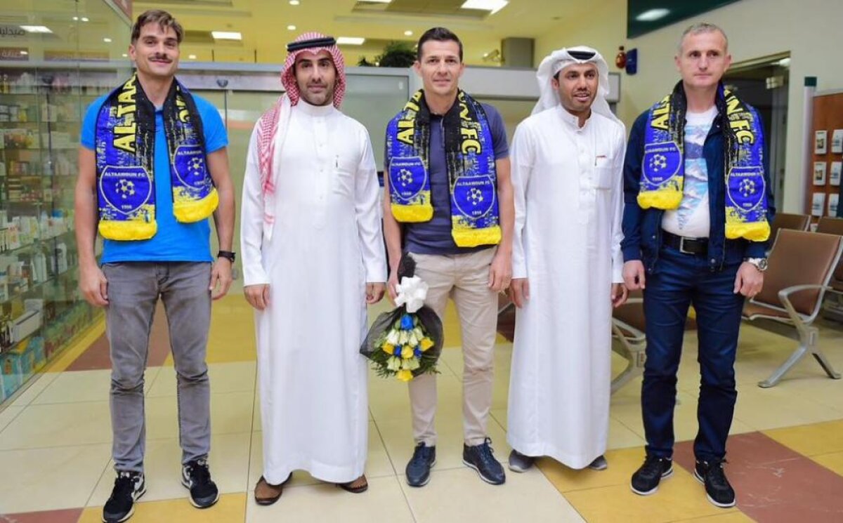 Primele imagini cu Costel Gâlcă în Arabia Saudită! Șeicii l-au așteptat cu flori la aeroport