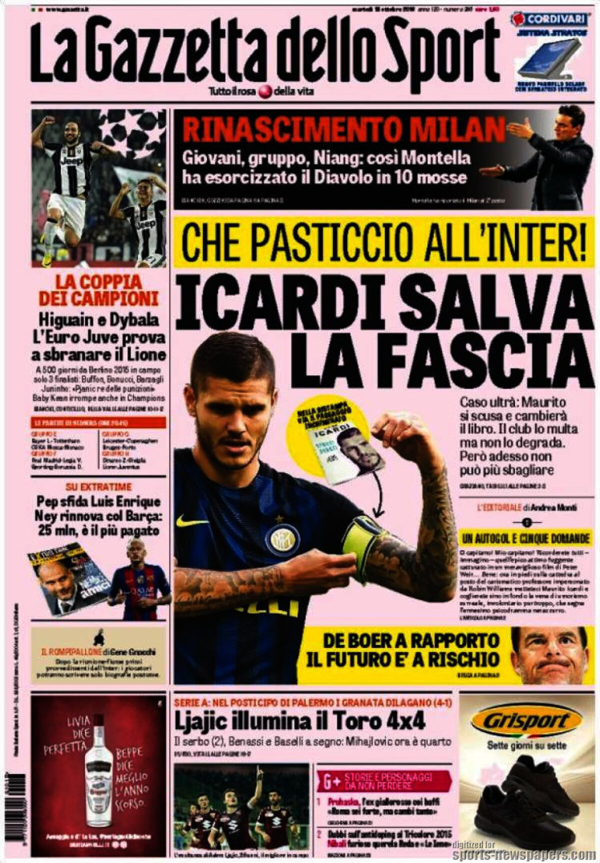 Ce scriu azi ziarele de sport din lume (18 octombrie 2016)