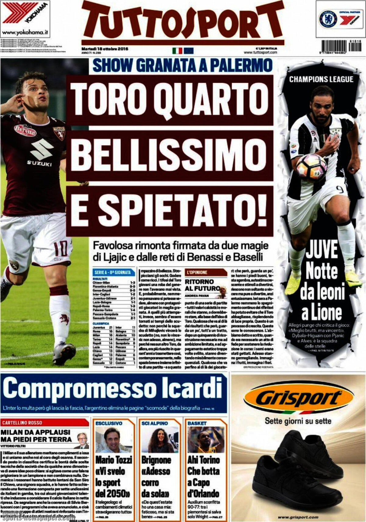 Ce scriu azi ziarele de sport din lume (18 octombrie 2016)