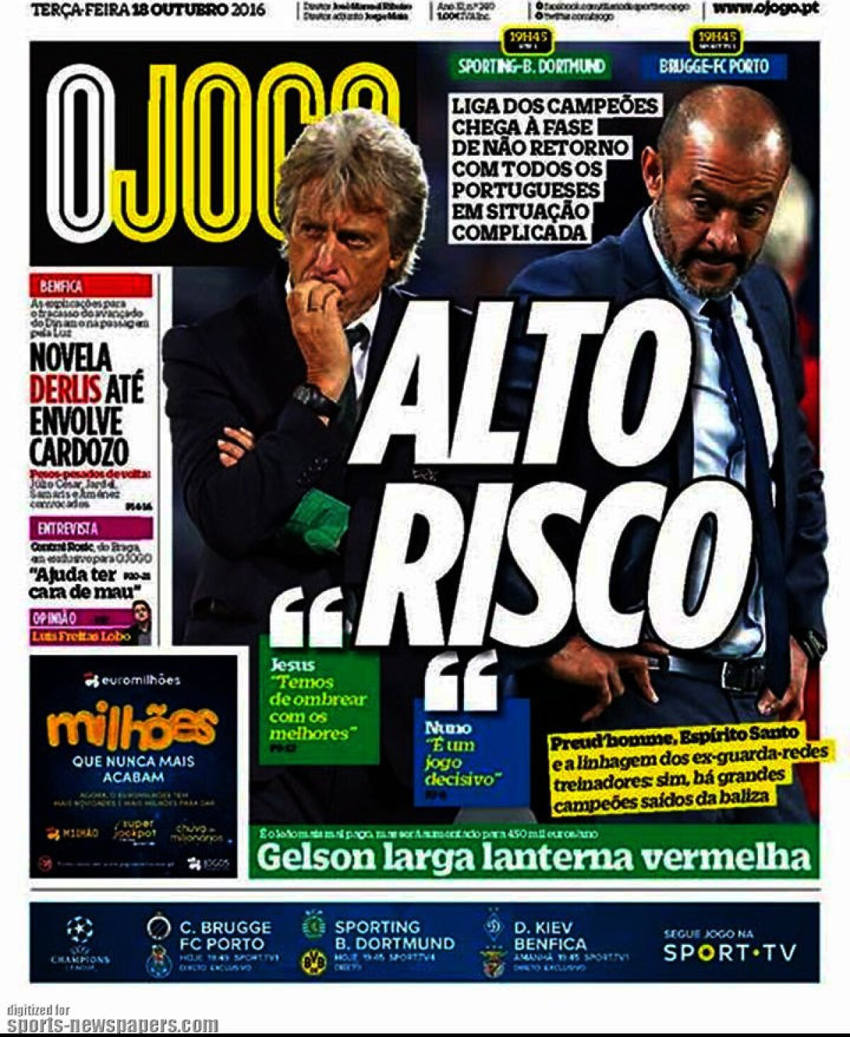 Ce scriu azi ziarele de sport din lume (18 octombrie 2016)