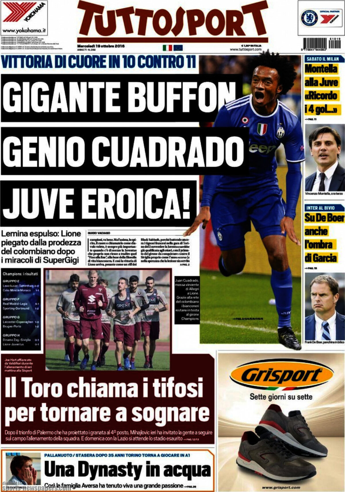 Ce scriu azi ziarele de sport din lume (19 octombrie 2016)