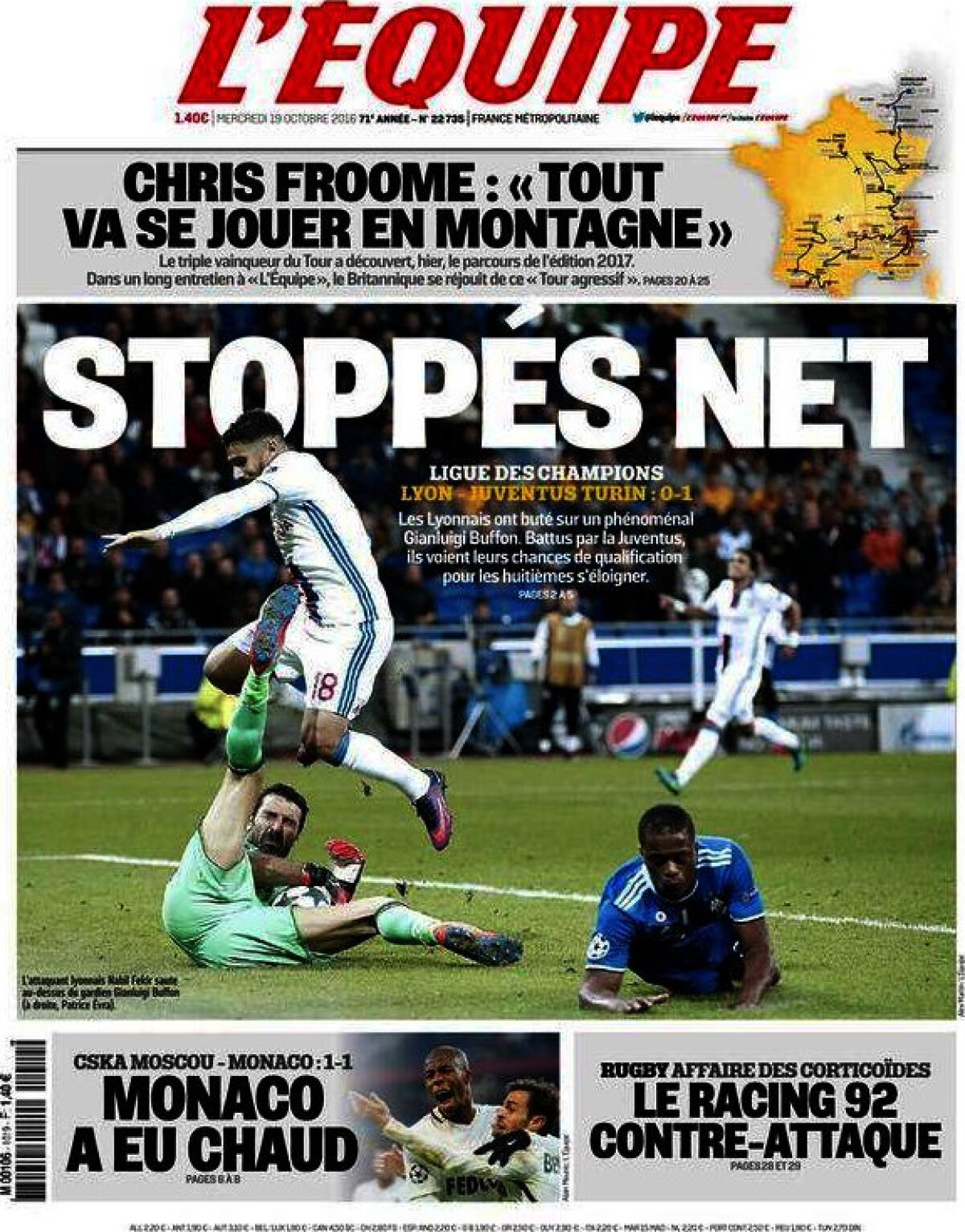 Ce scriu azi ziarele de sport din lume (19 octombrie 2016)