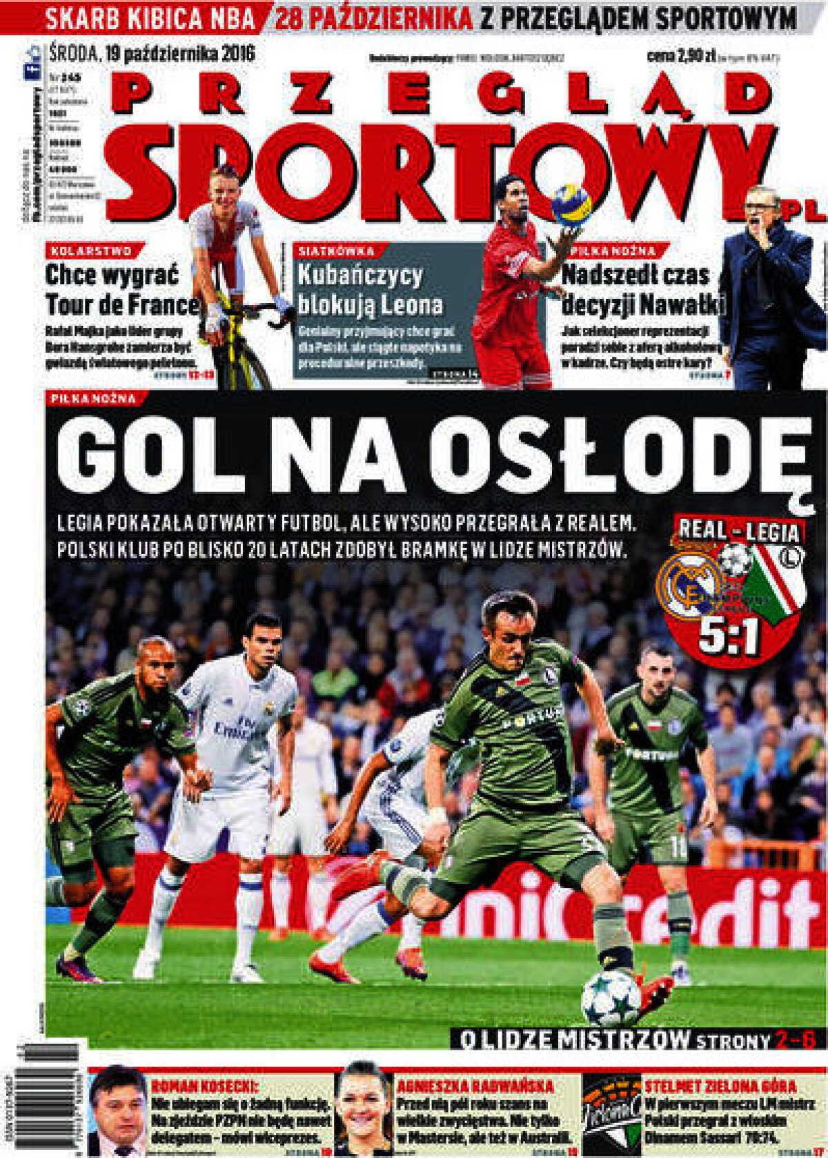 Ce scriu azi ziarele de sport din lume (19 octombrie 2016)