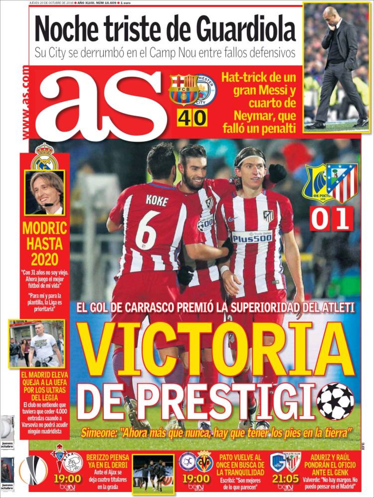 Ce scriu azi ziarele de sport din lume (20 octombrie 2016)