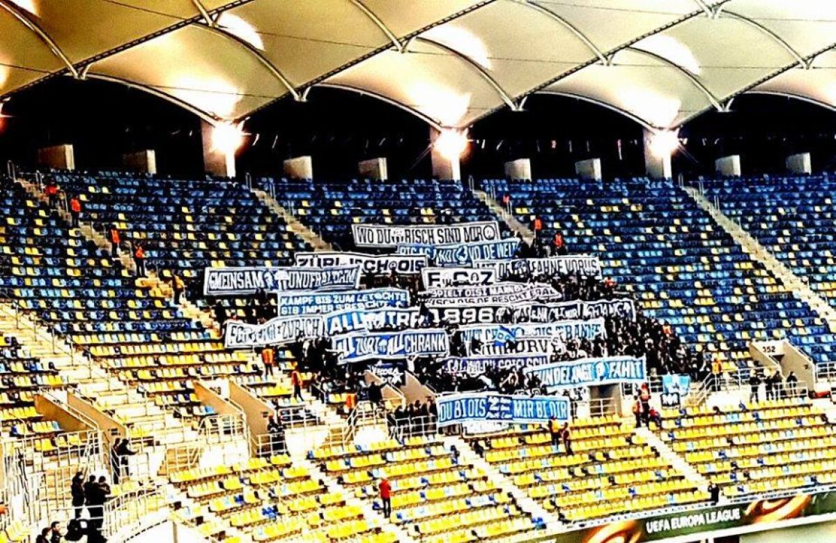 FOTO și VIDEO Spectacol total în tribunele Arenei Naționale » Bannerul afișat de steliști