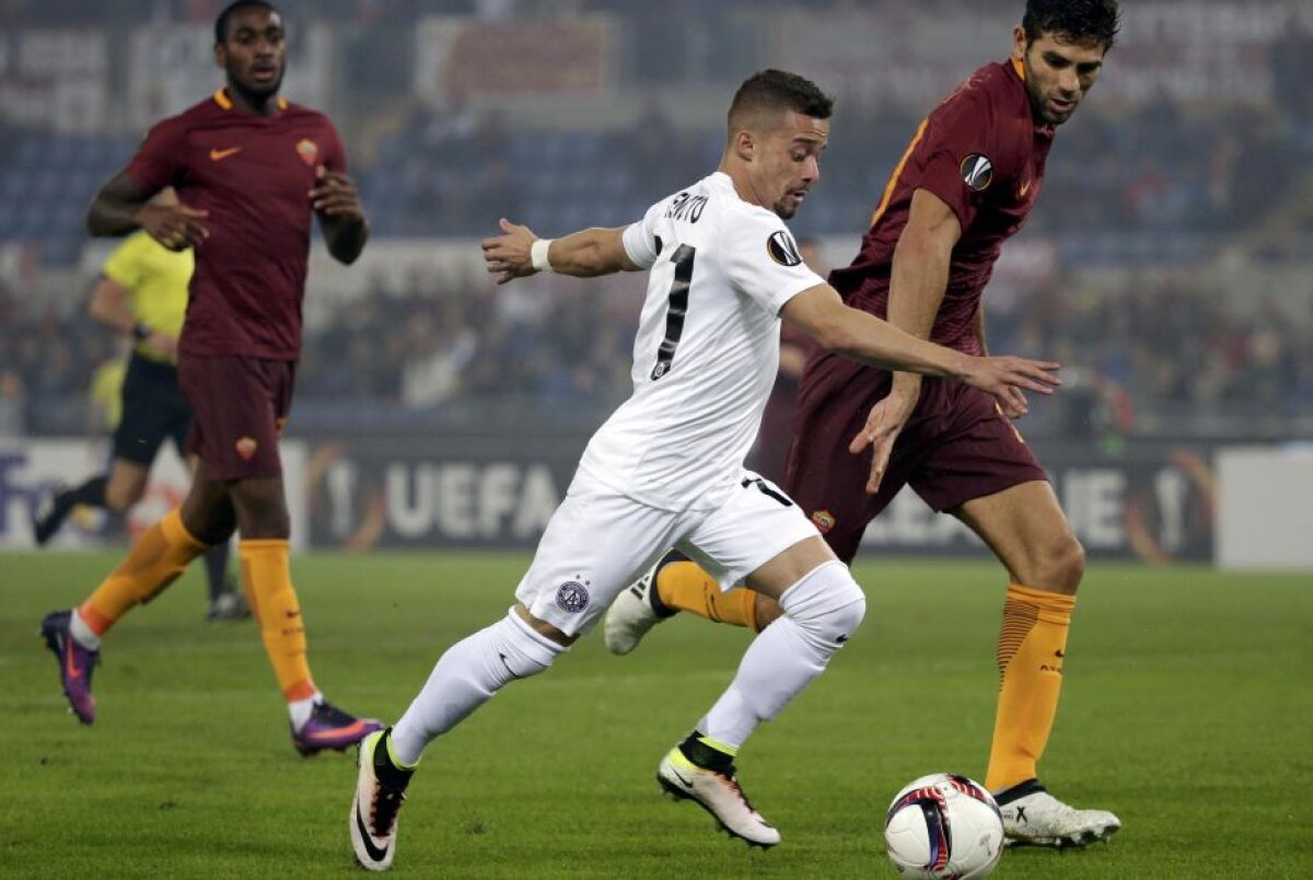 VIDEO + FOTO AS Roma și Austria Viena au oferit un meci nebun în grupa Astrei! Partidă cu 6 goluri și două răsturnări de scor